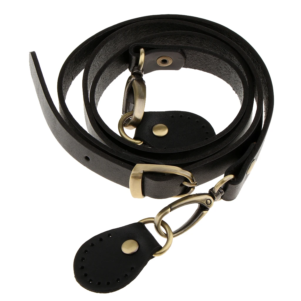 110-120cm Fashion Genuine Leather Handbag Bag Strap Handle Shoulder Belt Sew on