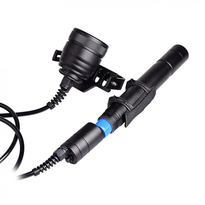 Modos de Mergulho 200m com 5 Impermeável Lumens Xm-l2 u2 Led Subaquático Lanterna Suporte Profissional Mergulho Div10w 4500 6x 3 prova d'água, 4500 lúmens, acessório para mergulho até 200 metros, 5 modos