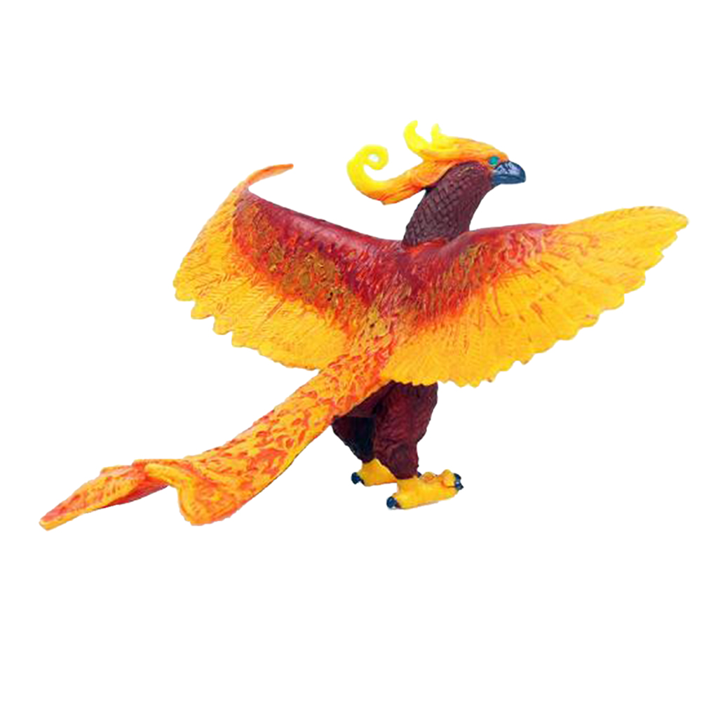 Simulation Bird Animal Action Models Figurines Toys Flying Phoenix Desktop