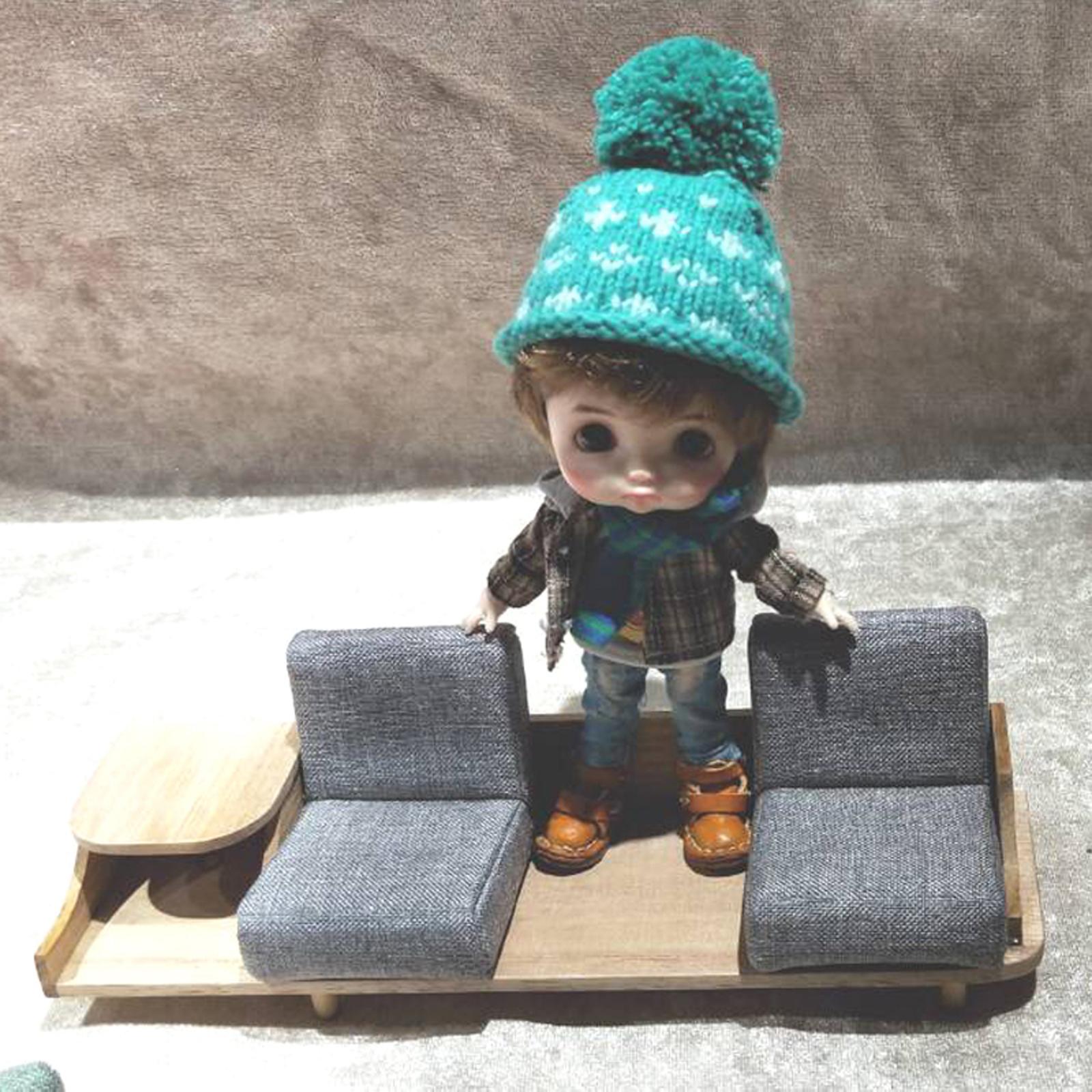 Dollhouse Furniture 1/12 Mini Sofa Cabinet Miniature for Doll House Decor