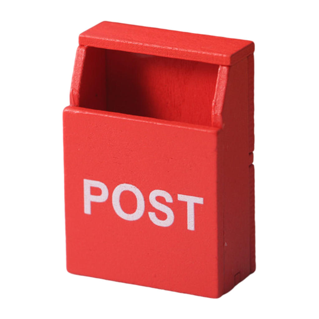 1/12 Dollhouse Miniature Mailbox Decoration Life Scene Mini Mail Box for Outdoor