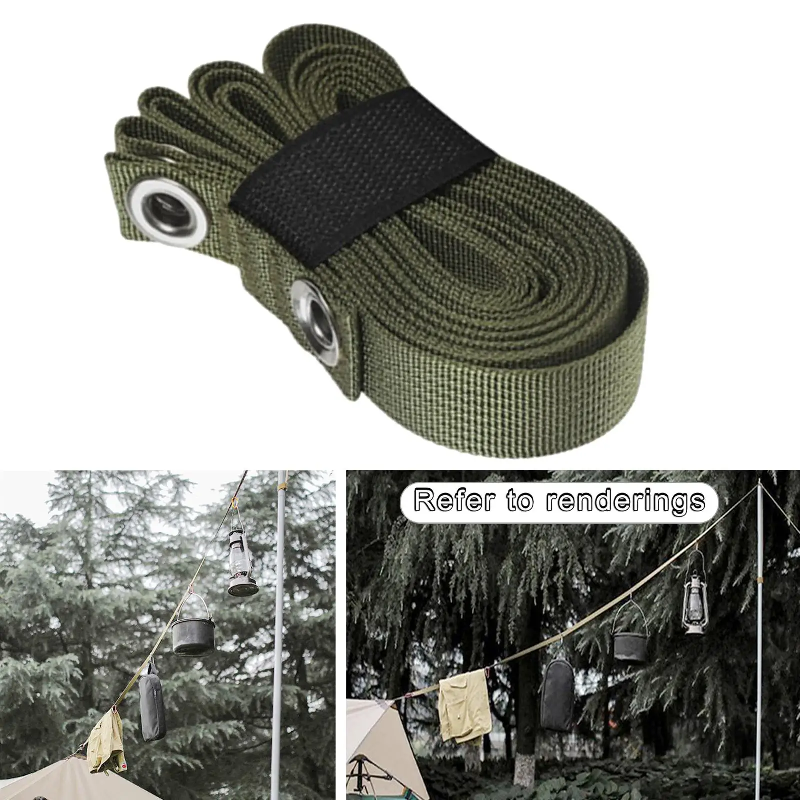 8X Strap Rope Organiser Nylon Webbing for Outdoor Travel Camping Backpacking 