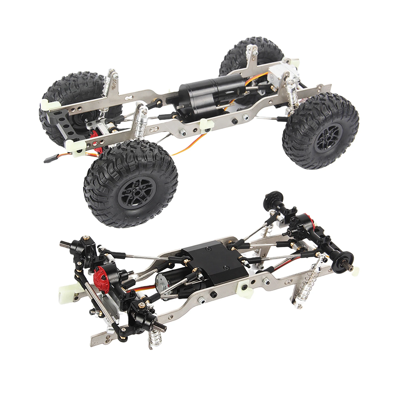 1/10 Scale RC Car Chassis Kit RC Car Spare Upgrade Parts for WPL D12