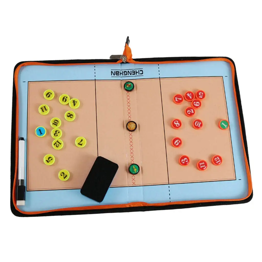 Professional Coaches Board Clipboard for Volleyball Dry Erase Kits with Write Wipe Marker Pen 