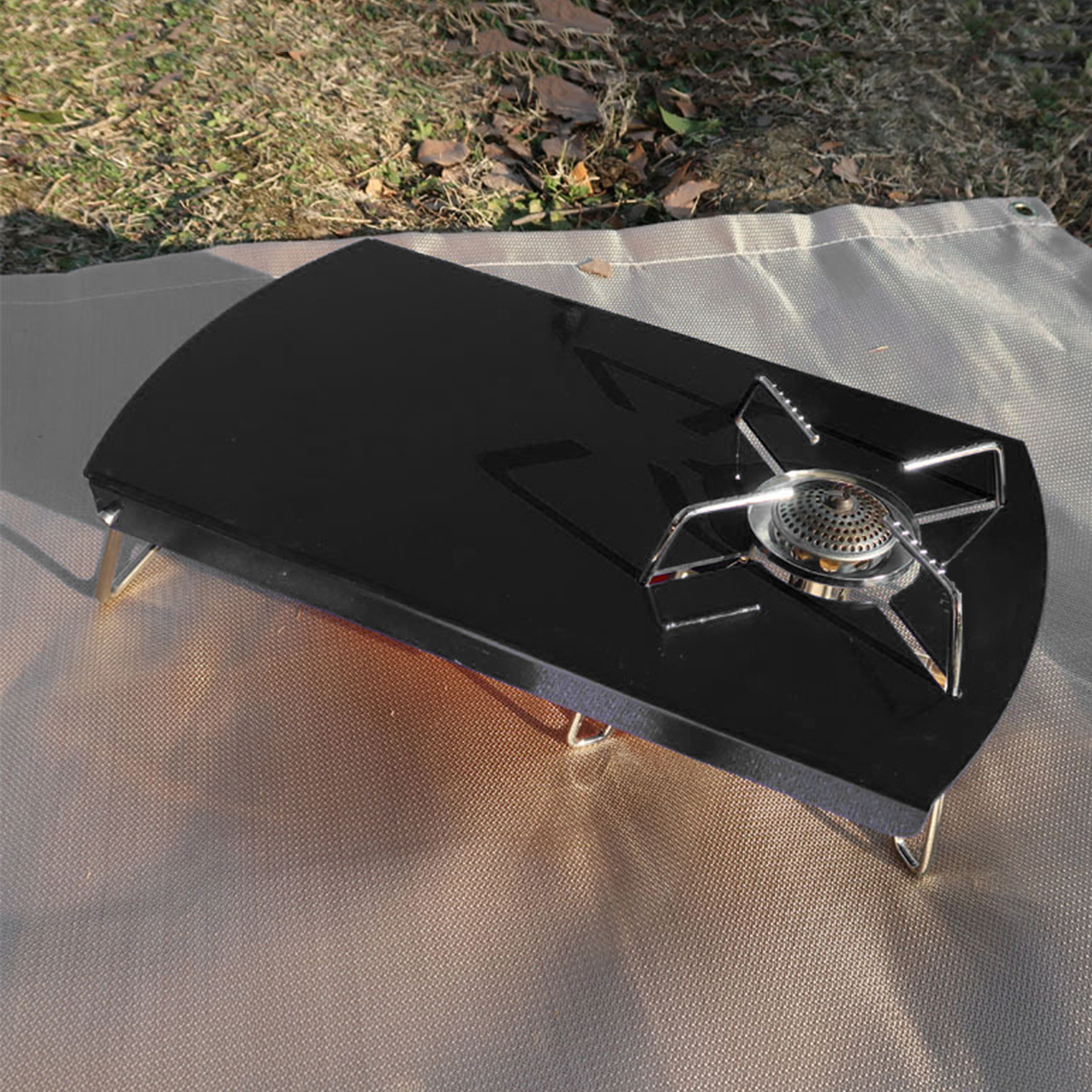 Outdoor Folding Stove Table Ultralight Burner Cooker Stand Holder BBQ Desk