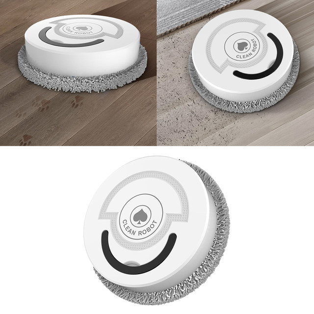 Smart Robot Vacuum Cleaner, Strong Suction, Robotic Vacuum Cleaner for Home Kitchen Office for Pet Hair, Carpets & Hard Floors