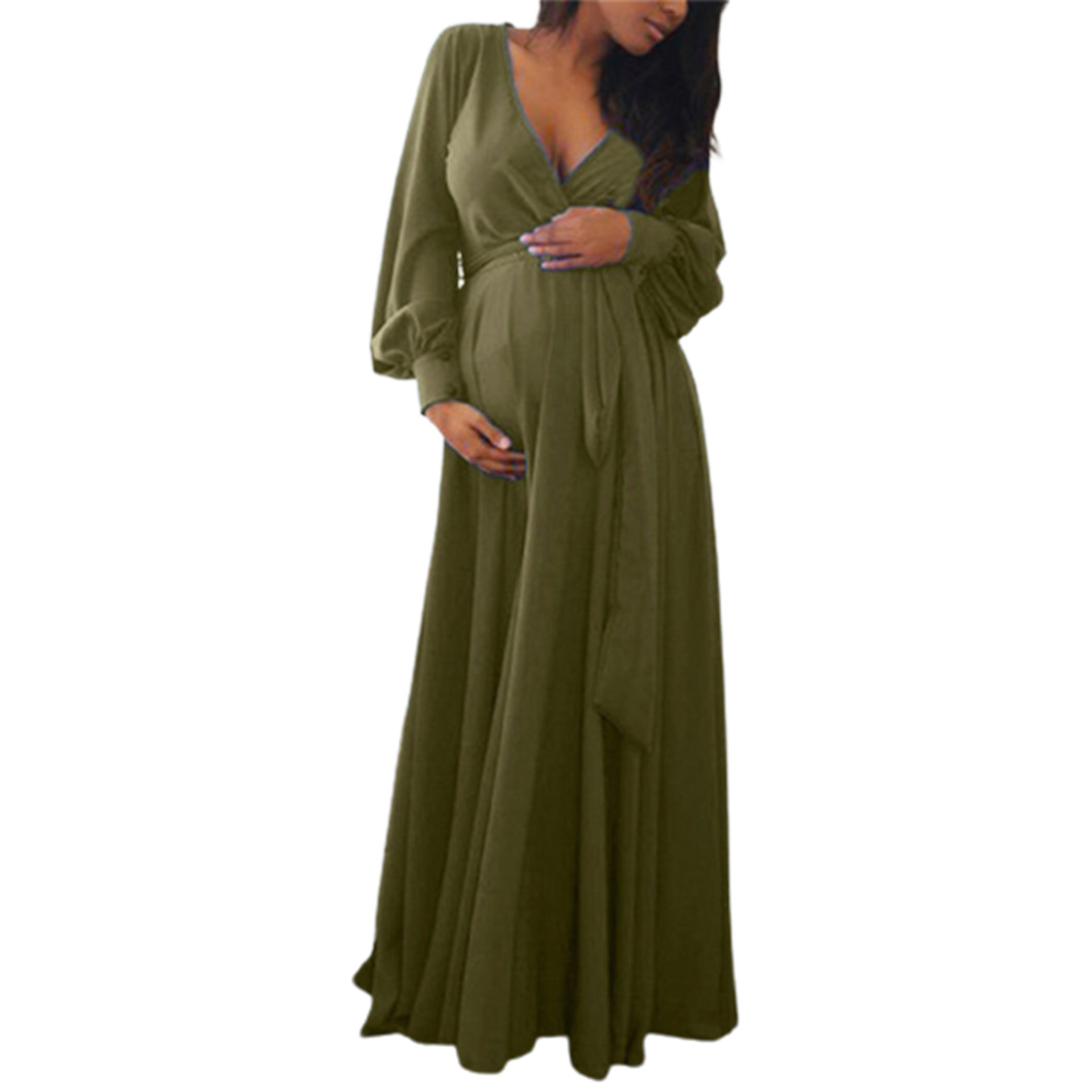 Women Pregnant Maternity Casual Maxi 