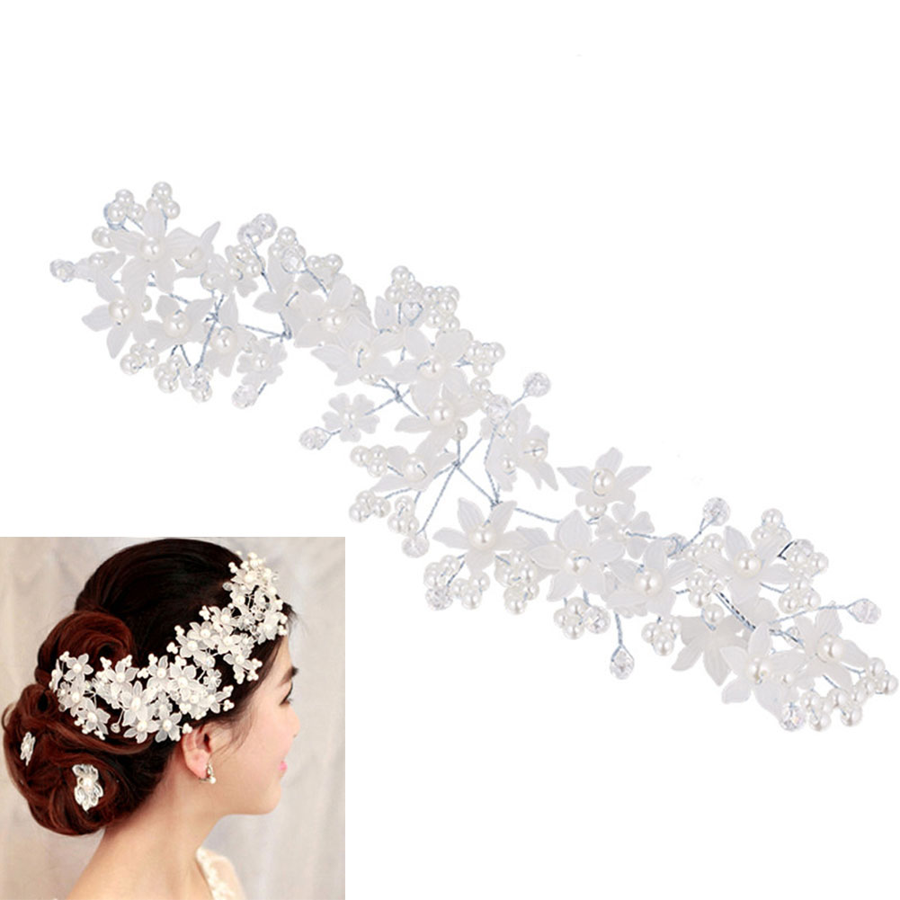 Noiva e Dama de Honra Moda Cristal Artesanal Fosco Pérola Decoração Headdress Casamento Vestido Acessórios 2022 3 Cheap Grampos cabelo