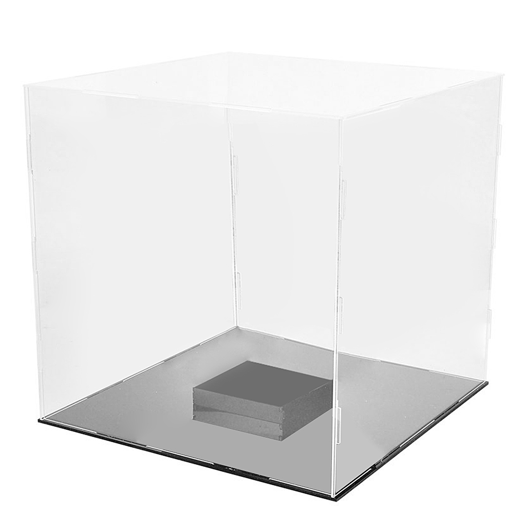 30x30x30cm Clear Case Box Dustproof Cube Perspex for Basketball Display