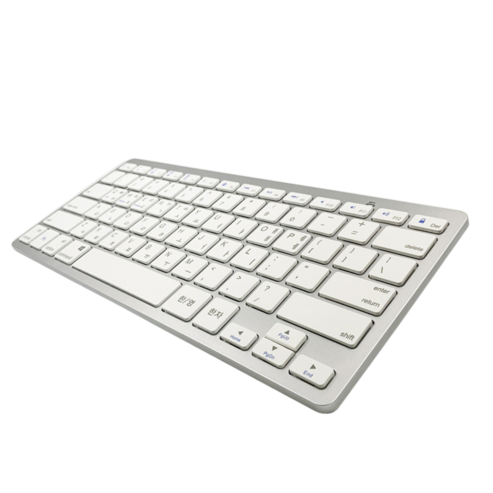 Portable Slim Korean 78 Keys Wireless Bluetooth Keyboard for Computer, Energy-saving
