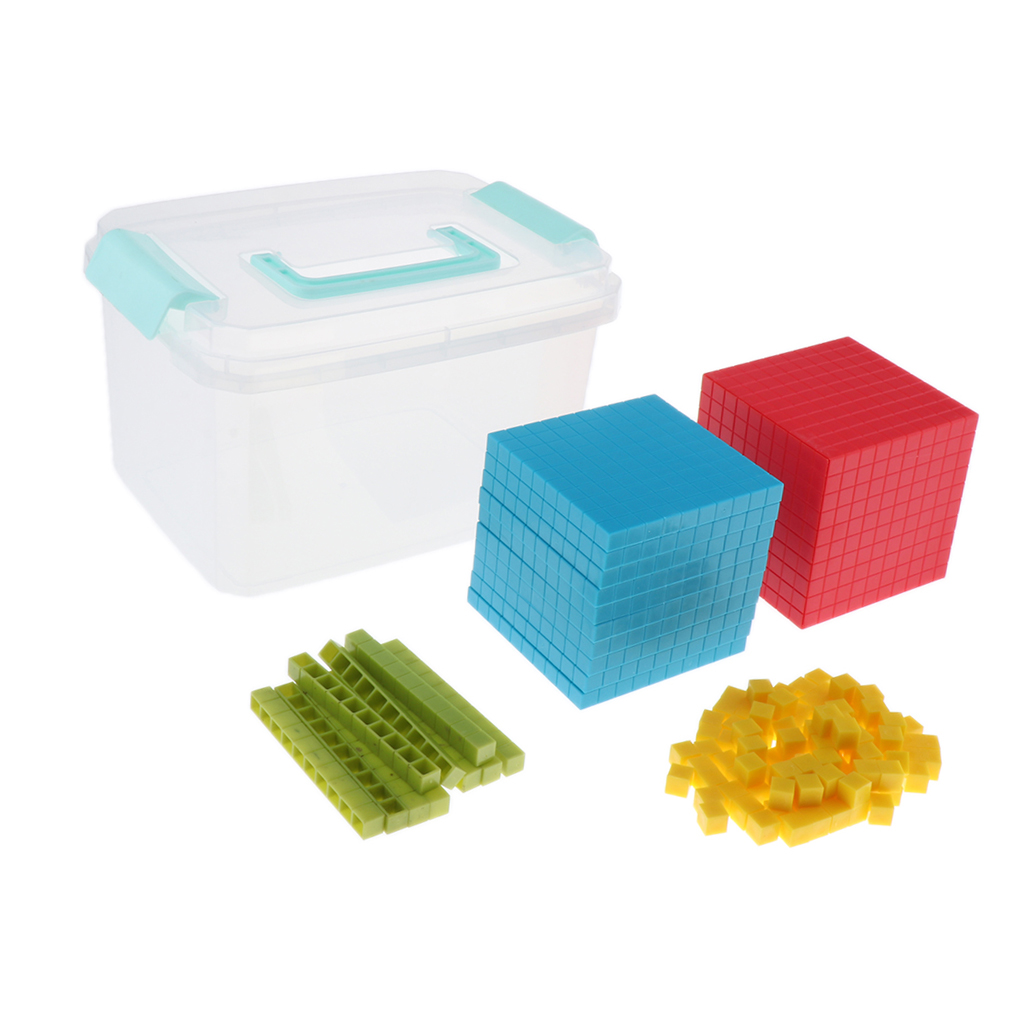 Digital Education Plastic Base Ten Set - Set of 121 -  Math Cognitive in Box