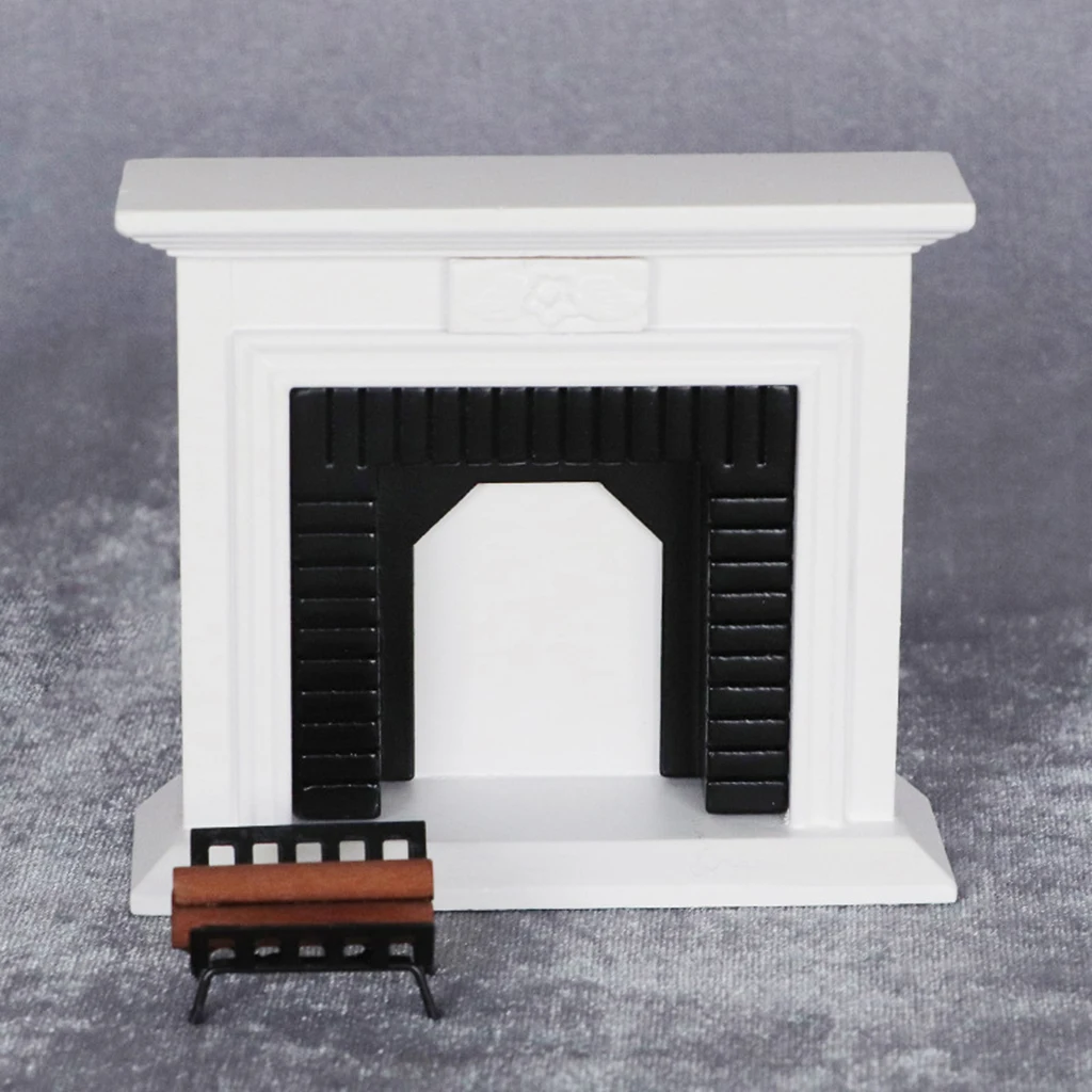 1:12 Scale Natural Finish Wooden Fire Surround Tumdee Dolls House DIY Accessory 