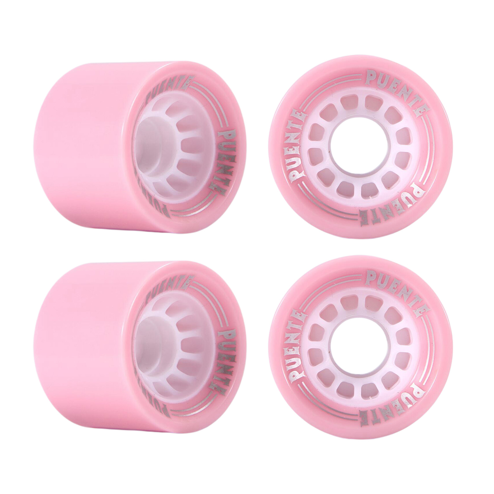4 Pieces Skateboard Wheels 70x51mm Hardness PU Stable Quiet Smooth Anti-wear Cruising Wheel Bearings and Spacers Set