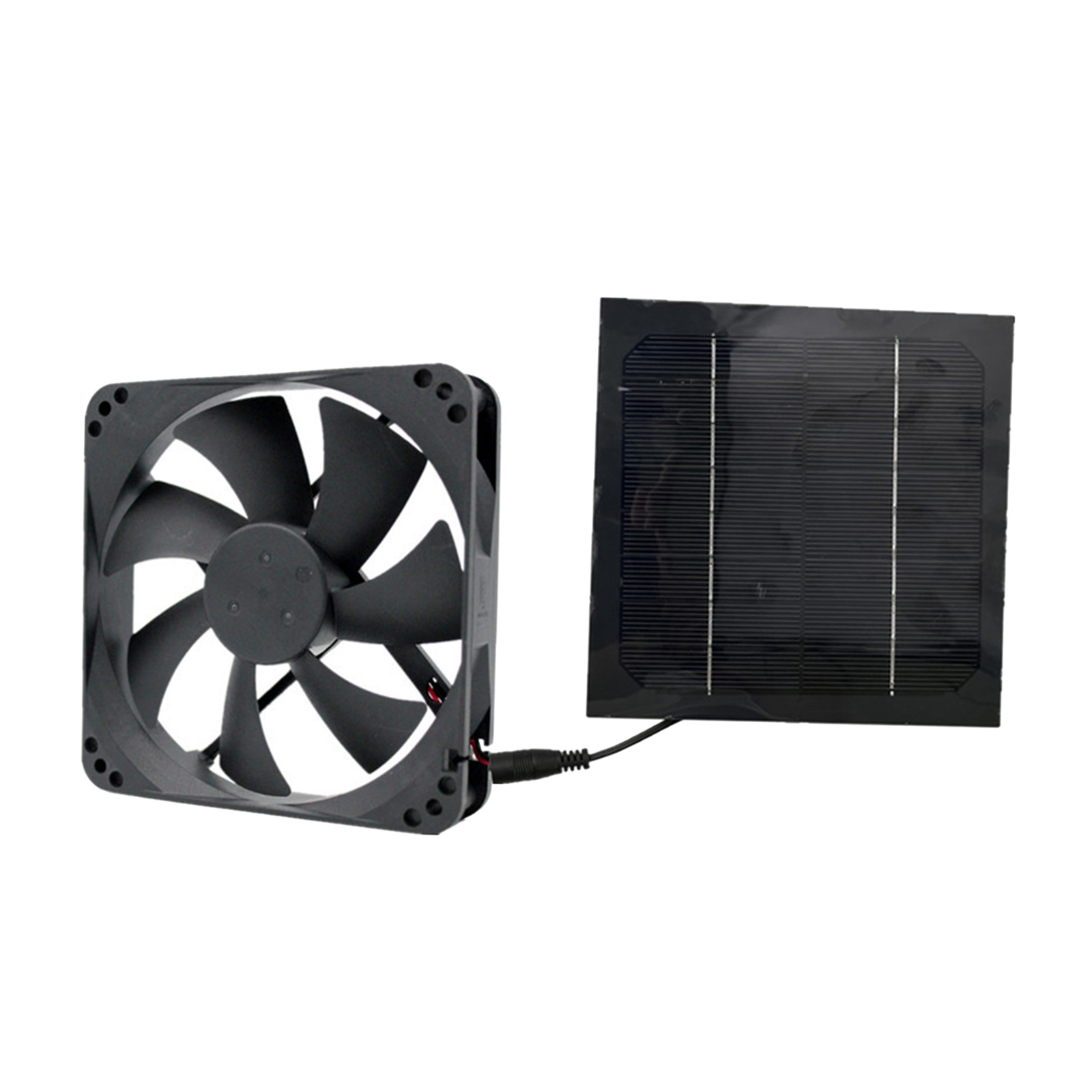20W 6 Inch Solar Exhaust Fan Kit Air Extractor Mini Ventilator Solar Panel Powered Fan for Dog Chicken House Greenhouse