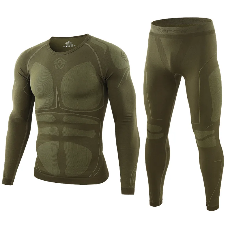 wool long underwear Hkyx sports functional underwear outdoor warm training clothes fitness clothes merino wool long johns