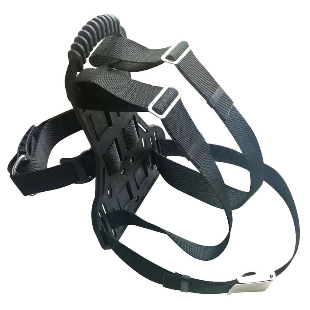 Adjustable Diving Tank Back Pack Single Oxygen Bottle Gas Cylinder Tank Bracket Holder Mount Backpack for Scuba Dive Snorkeling