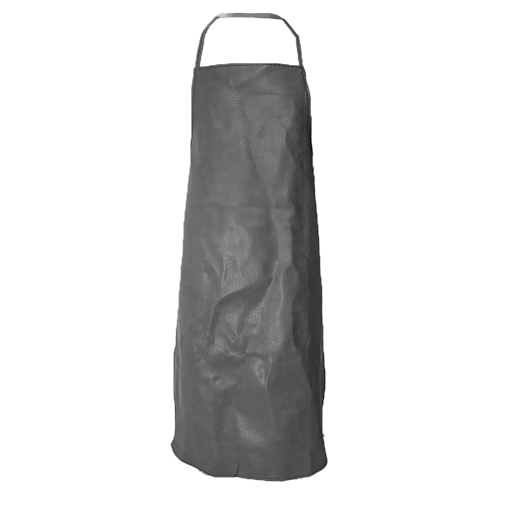 Unisex Waterproof PU Artificial Leather Chef Apron Home Restaurant Kitchen