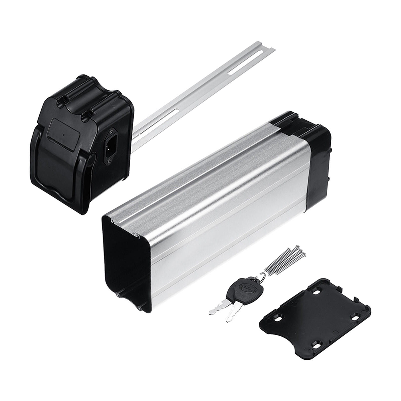 E-bike Battery Box Cover Case 36V/48V Large Capacity 18650 Holder Electric Bicycle Accessories