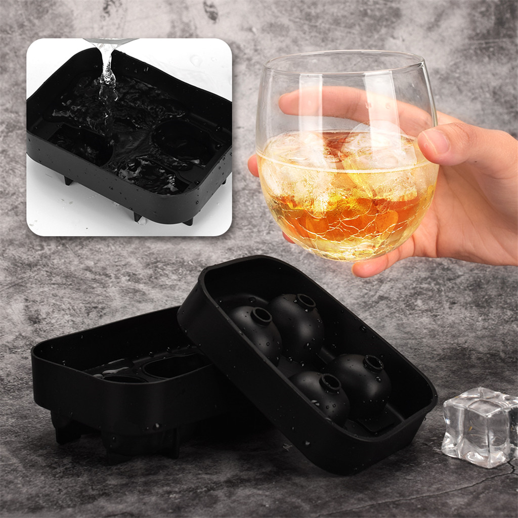 3D Soft Ice Cube Maker Tray Ice-cream Cake DIY Making Storage Container Box