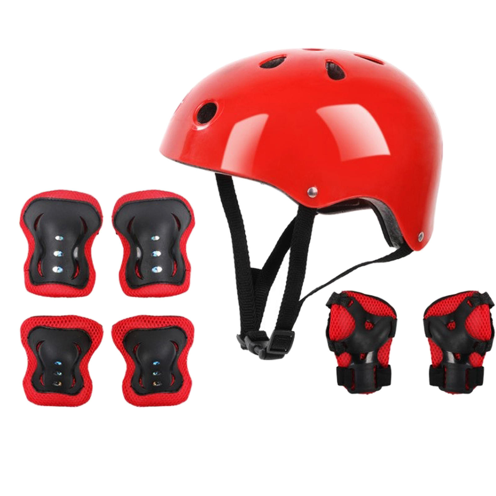 Kids Sport Protective Gear Set Elbow Knee Wrist Pads and Helmet for Bicycle Girls Boys Cycling Riding Scooter Skating