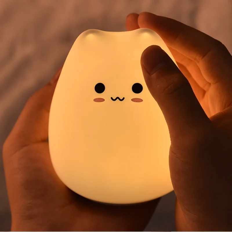 Kawaii Cat LED Night Light Lamp