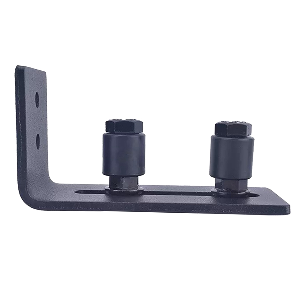 Steel Sliding Barn Door Guide Roller Stopper Durable Accessories Smoothly Quietly
