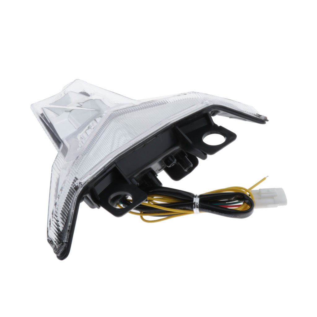 Motorcycle LED Tail Lights Brake Turn Signal Lamp for Kawasaki Ninja 250 400 ZX-10R ZX-10RR Z1000 - Clear