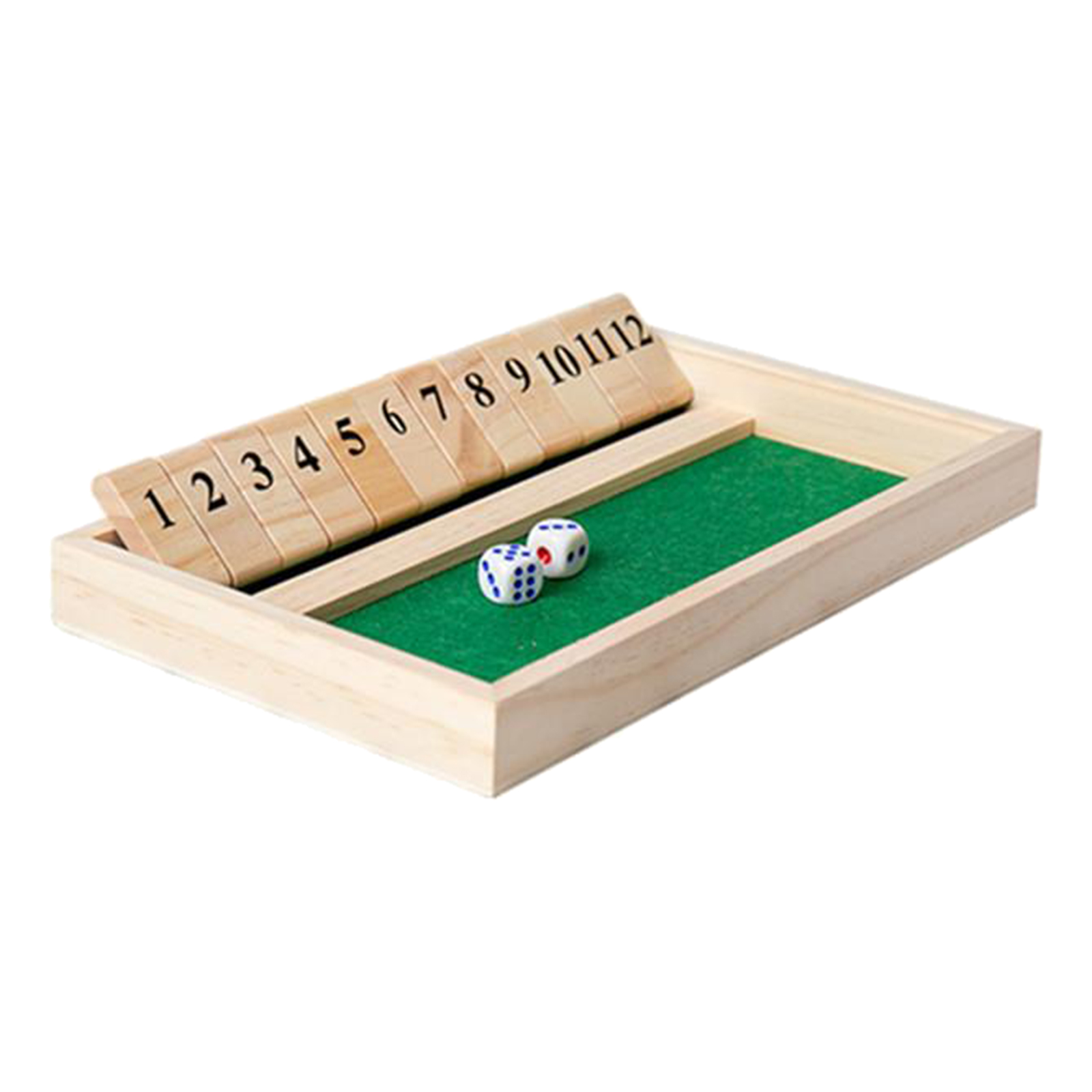 Classic Shut The Box Bar Dice Game Fun Set for Kids Adults Table Games