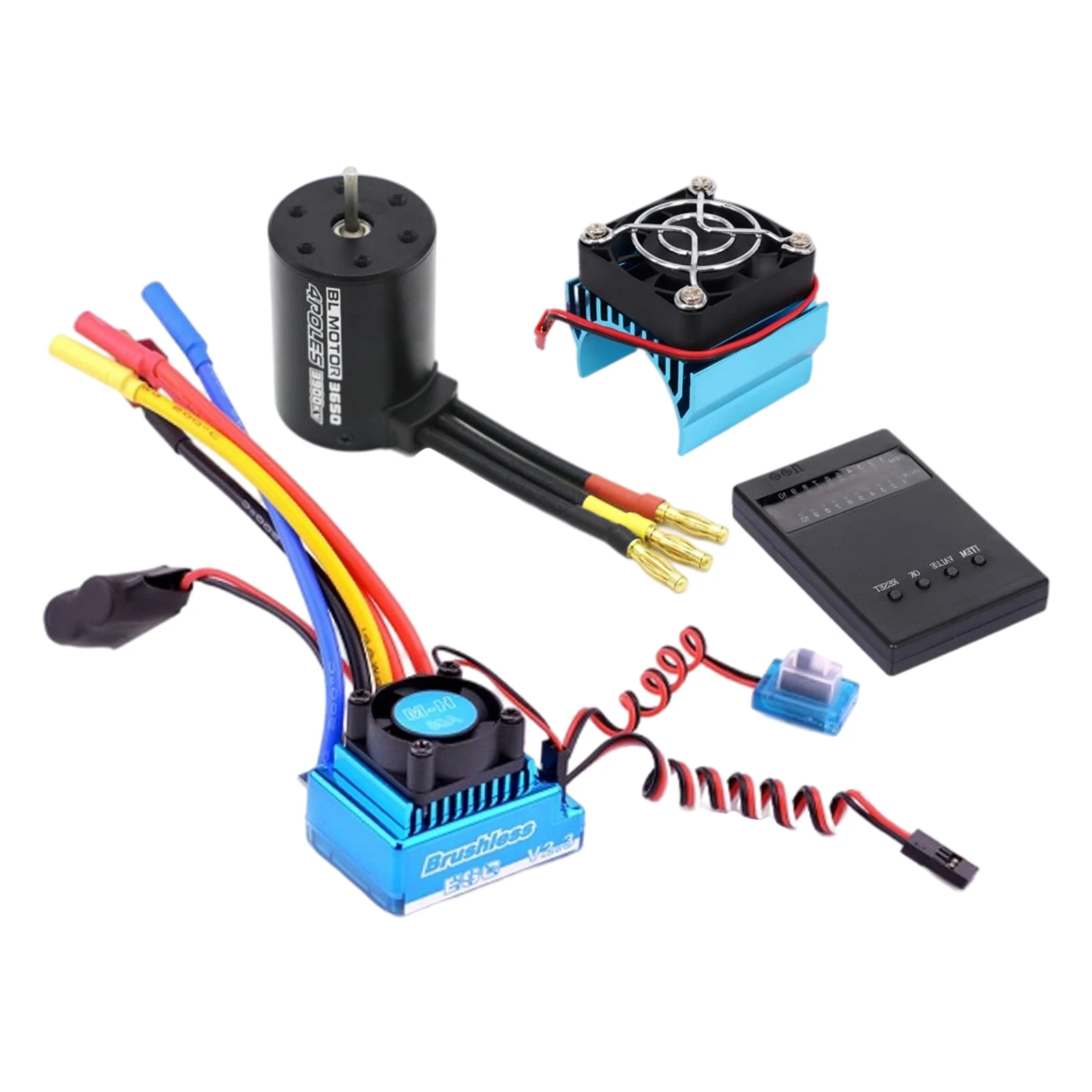 Electronic Component RC Brushless Motor 120A ESC Spare Parts Set Buggy Car Hobby Vehicles Accessory