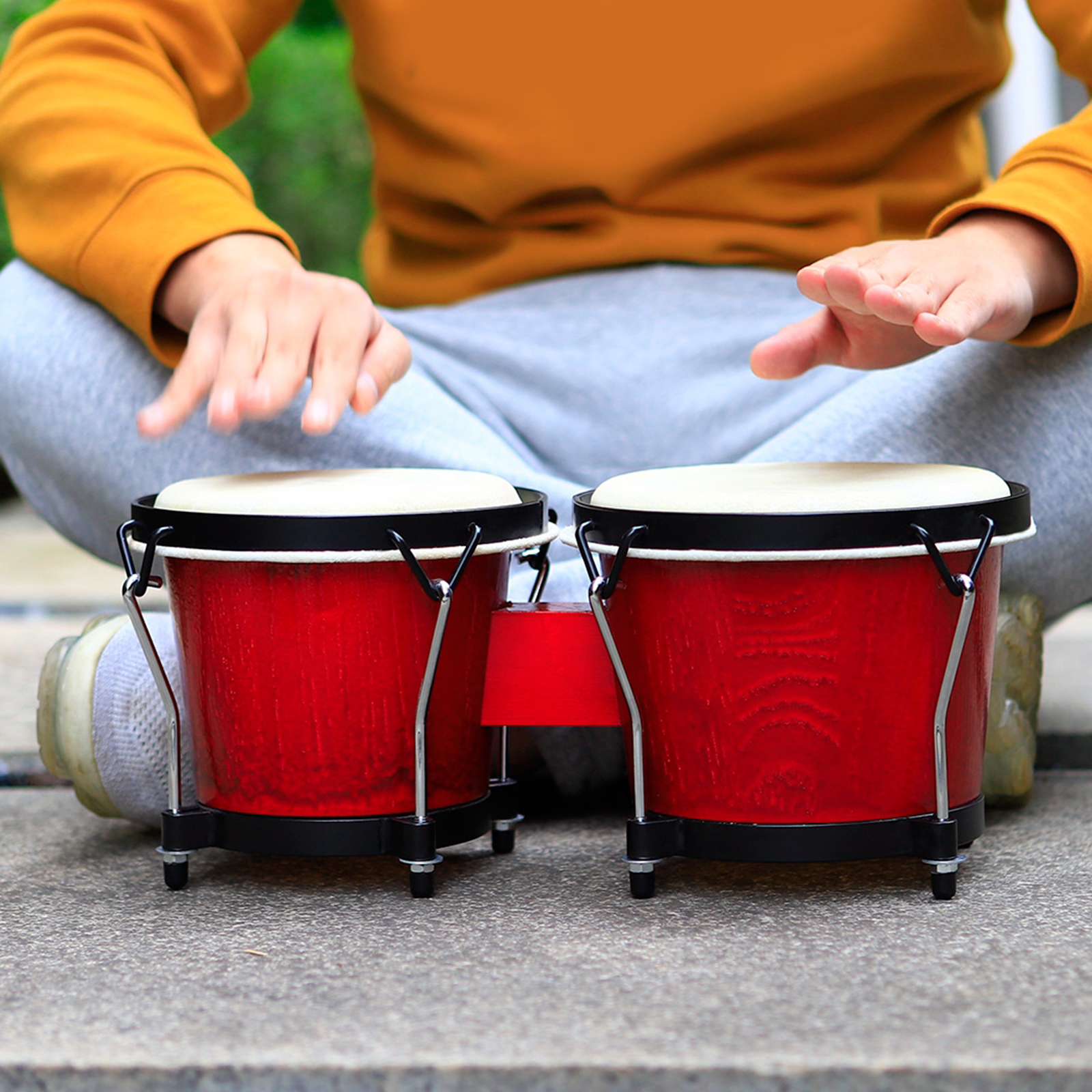 Finest African Bongo Drum Clear Sound School Rhythm Toys Gifts Xmas Present