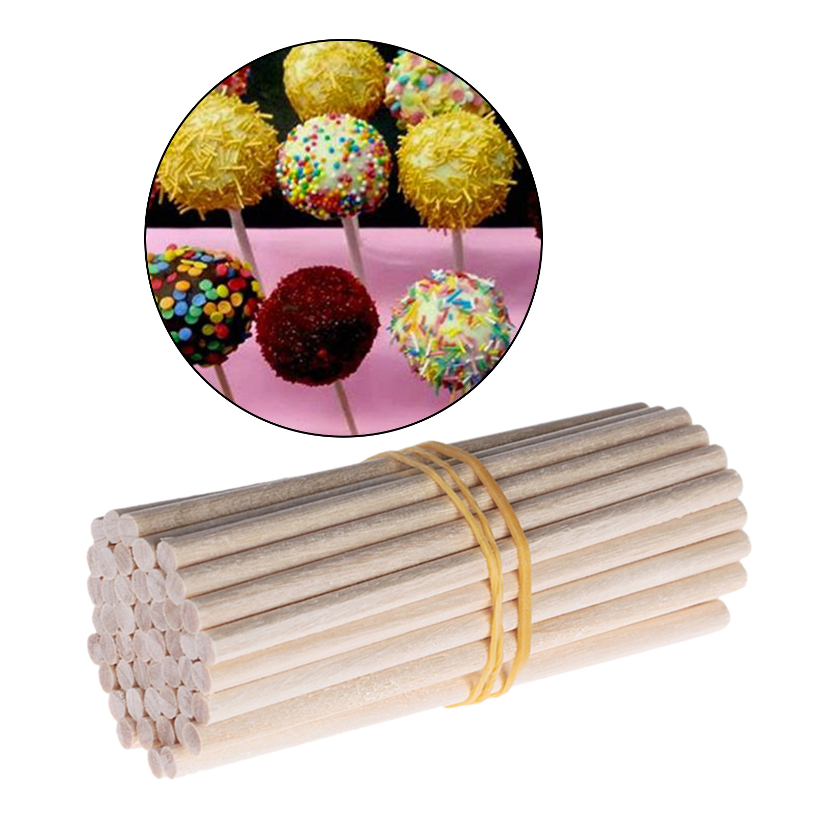 100 Pcs Wood Craft Sticks Woodcraft Dowels Rods Projects Building Modeling