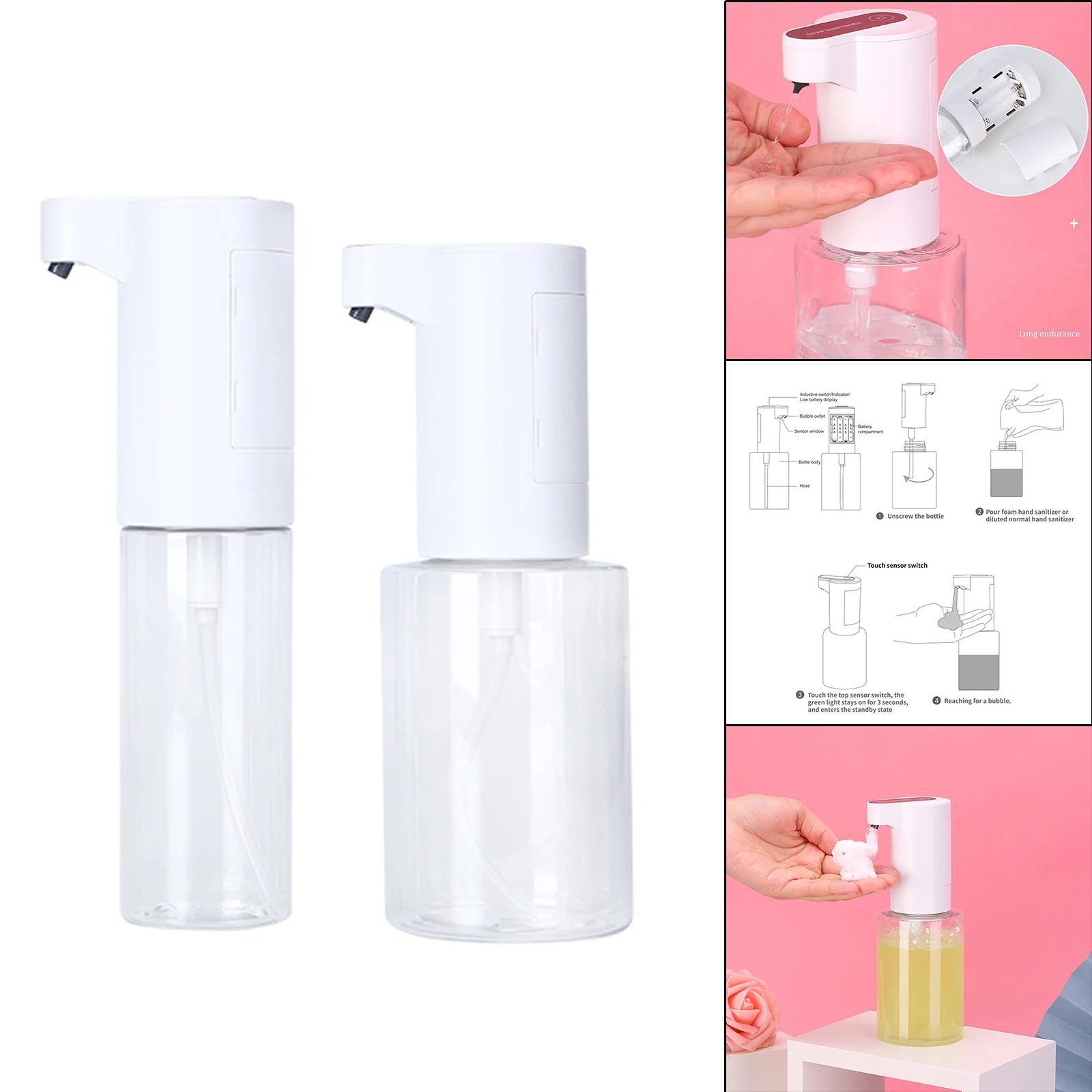 No Touch Automatic Soap Dispenser Bathroom Automatic Soap Dispenser Offices Hospitals Handfree Soap Dispenser Hotels