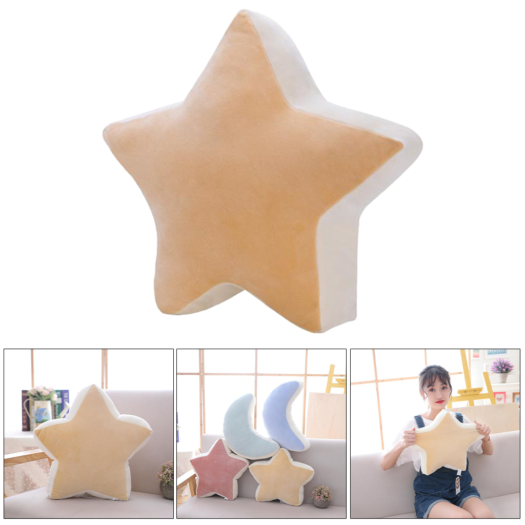 Lovely Cartoon Star Moon Cushion Pillow Waist Rest Cushion Reading Pillows Chair Back Cushion for Bedroom Office Car