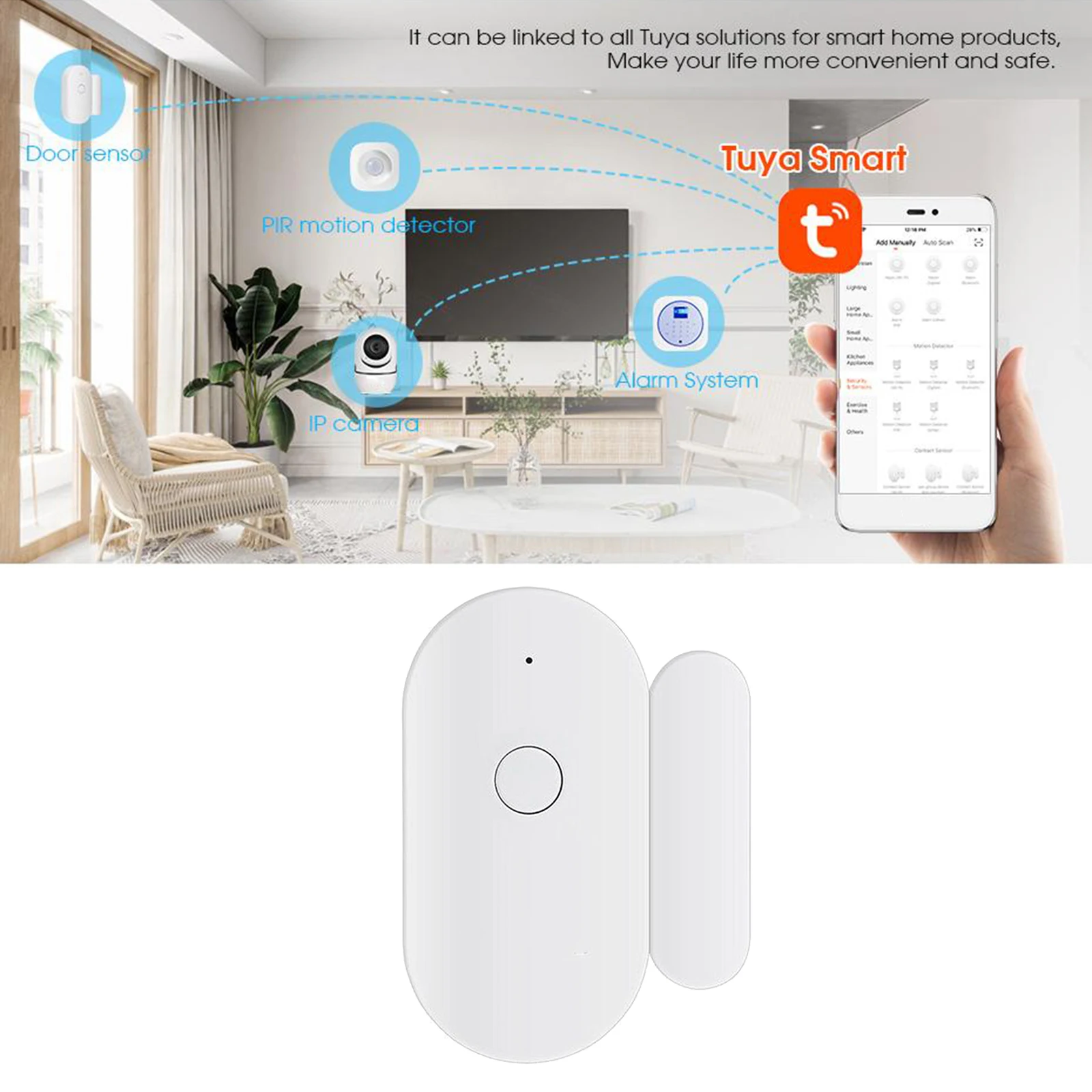 Safety Wireless Entry Home Door Window Burglar Alarm Safety Security Protection Anti-Theft Alarm System Magnetic Sensor