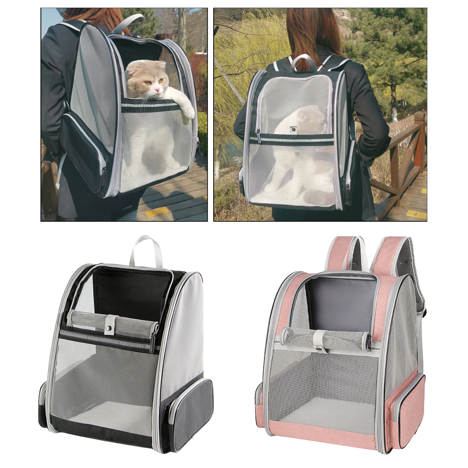 Folding Pet Dog Cat Carrier Small Animal Kittten Puppy Backpack Travel