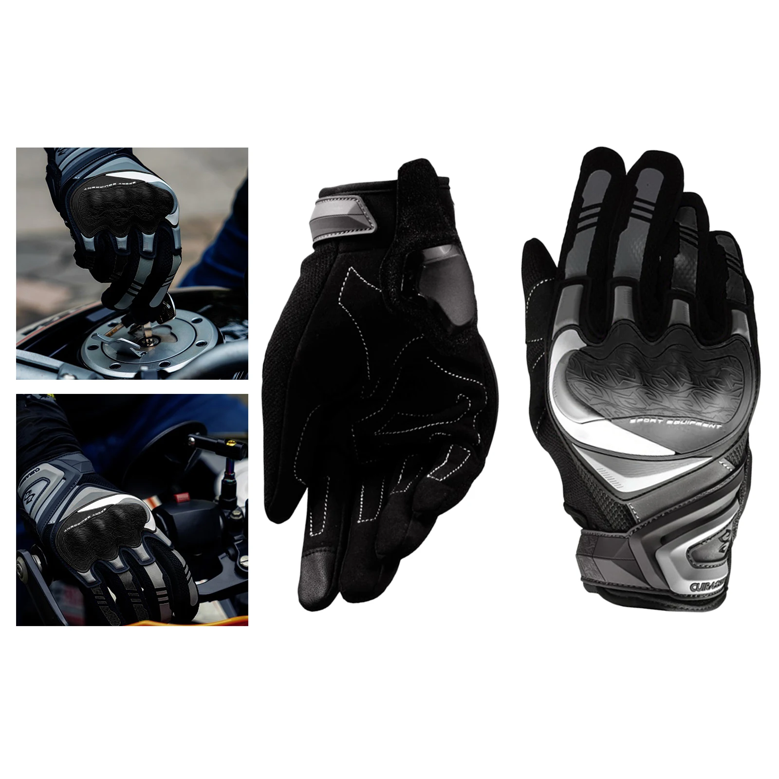Motorcycle Gloves Durable Touch Screen Reflective Motocross Motorbike Biker Racing Car Riding Gloves Men