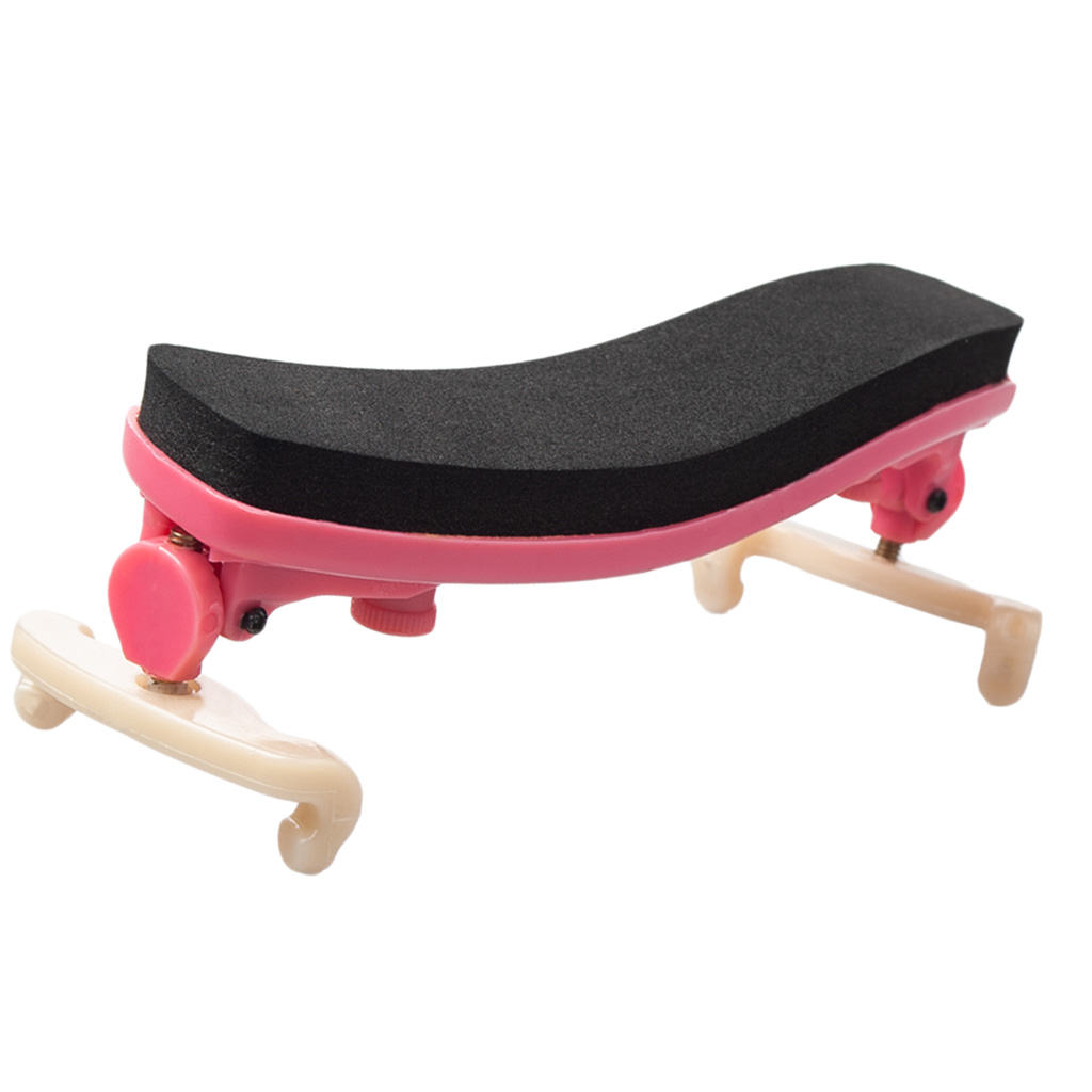 Adjustable Violin Shoulder Rest Pad Holder for 1/8 Size Violins Accessories Pink