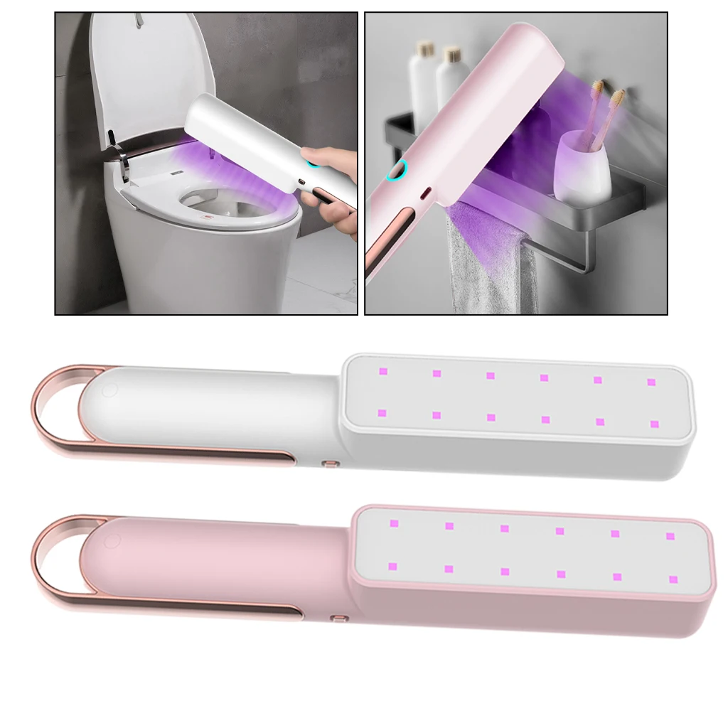 Portable UV Light Sanitizer Disinfection Lamp UVC Sterilizer Ultraviolet Light for Home Hotel Travel Car