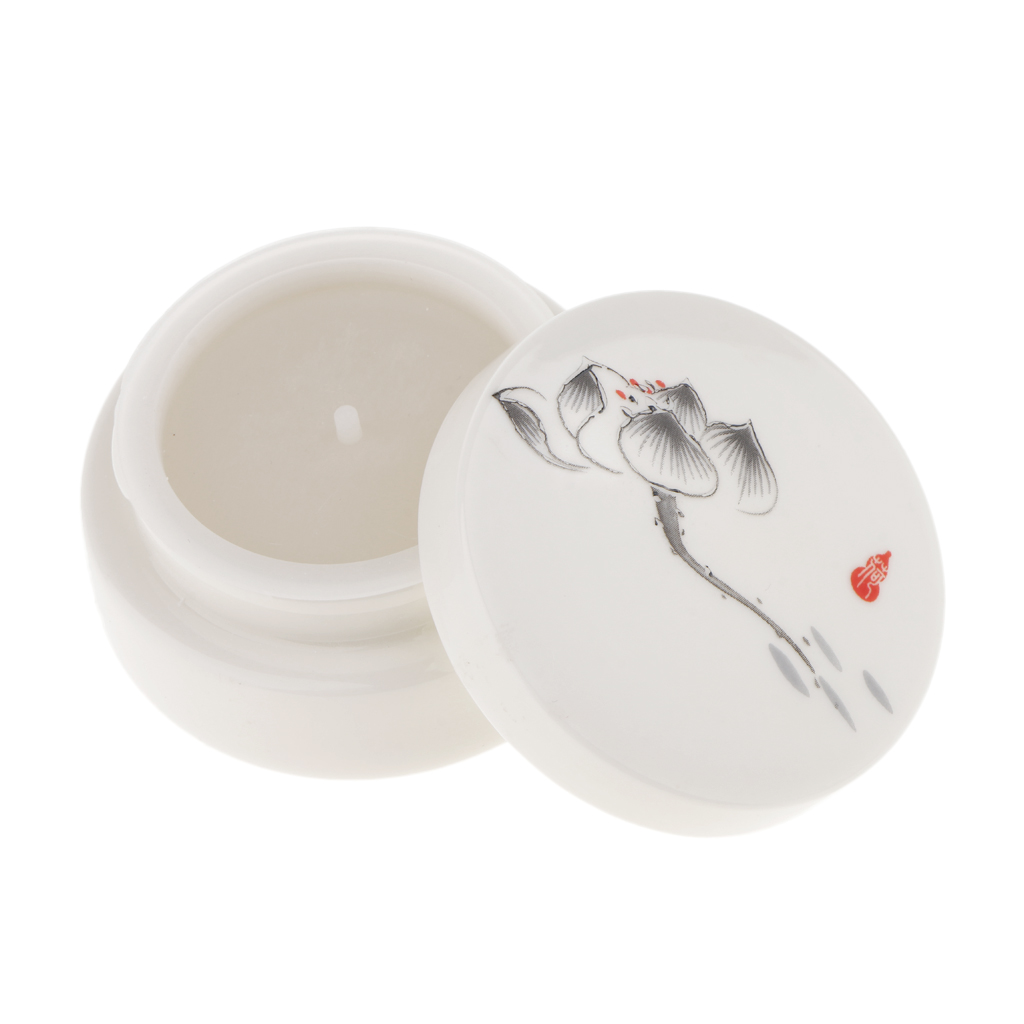 Empty Ceramic Loose Powder Makeup Case Jewelry Tea Teapot Container 50g
