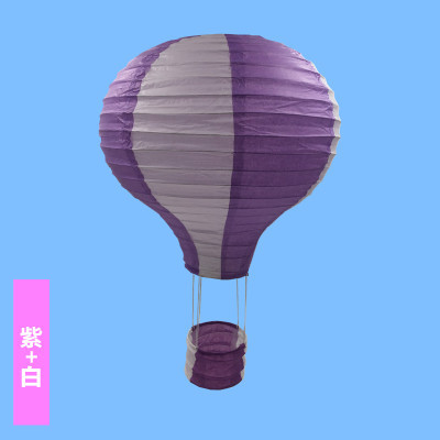 16inch 40cm Hanging Paper Lanterns Rainbow Hot Air Balloon Paper Lantern Chinese Party Ball Lamp Decor Birthday Wedding Supplies