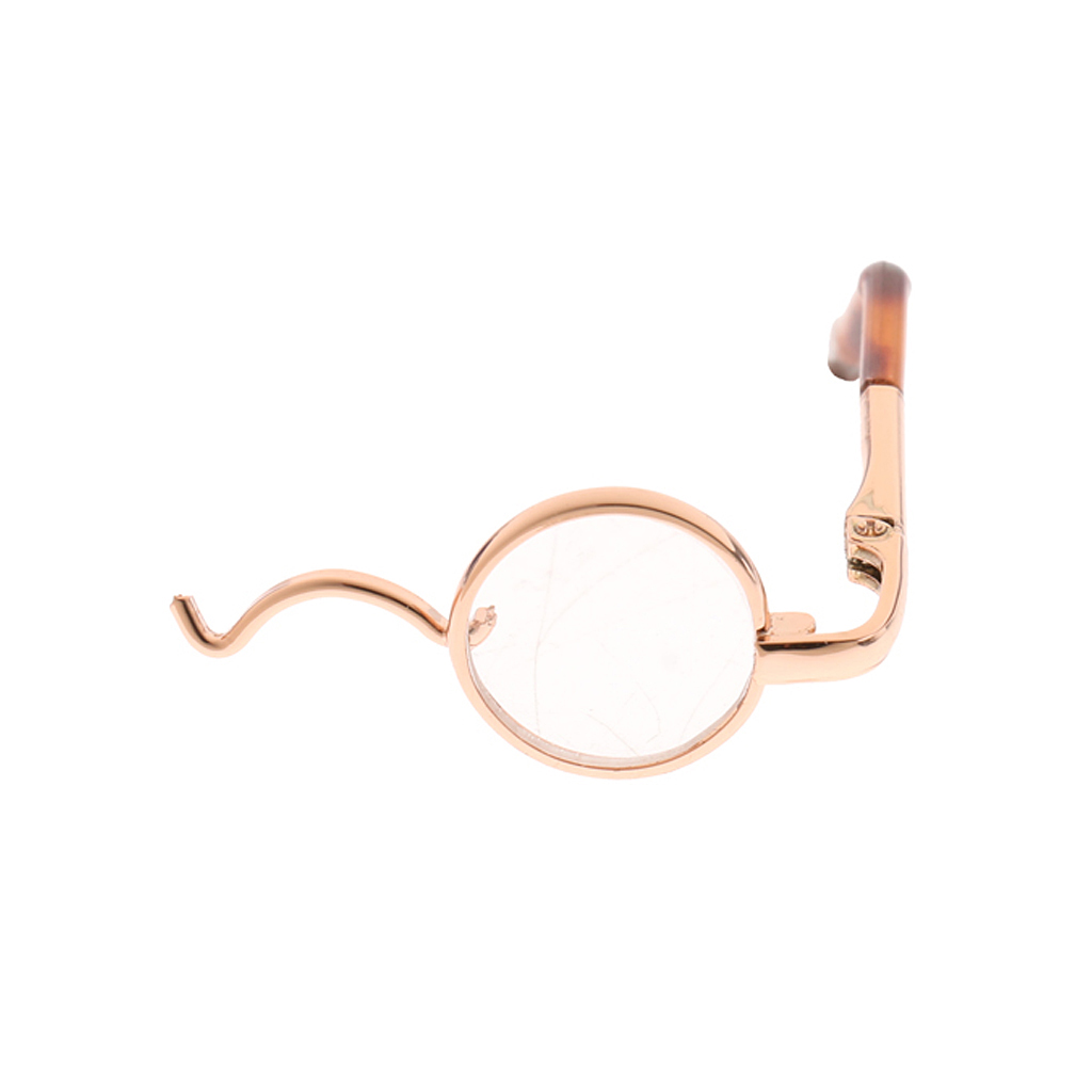 1/3 BJD Dolls Copper Round Glasses Eyewear Outfit for MSD  DOD
