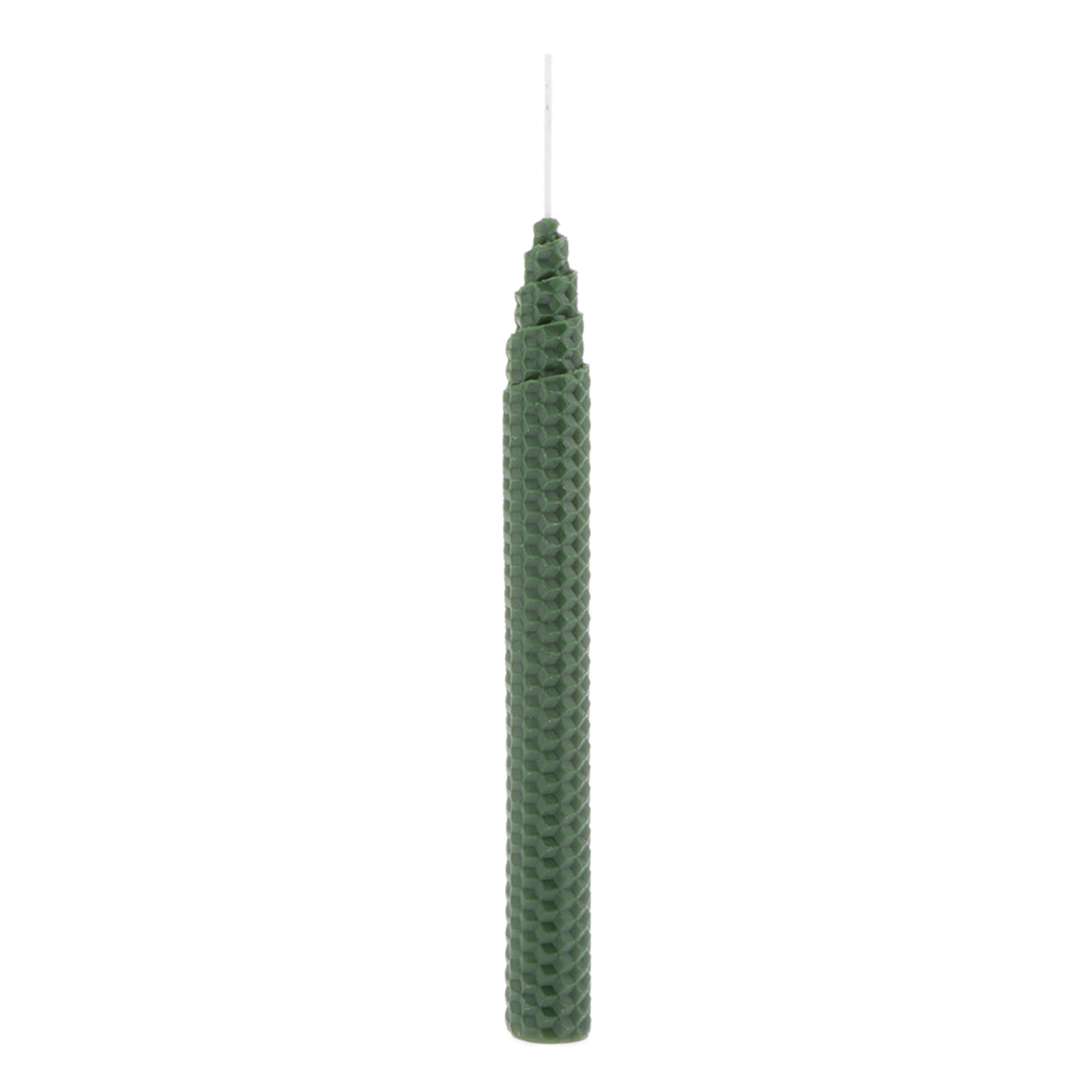 8.27 Inch Beeswax Taper Candles in Natural - 100% Beeswax Honeycomb Candles with Cotton Wick