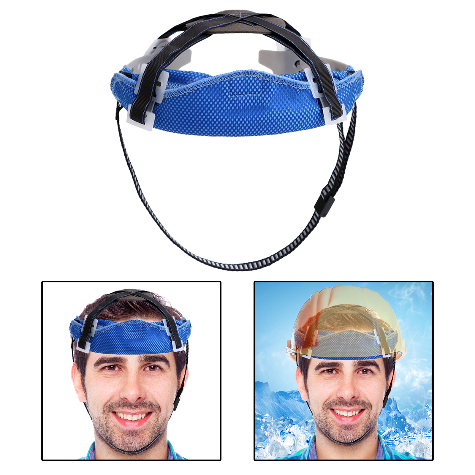 Cooling Hard Hat Sweatband Liner Worker Cold Feeling Industrial Accessories
