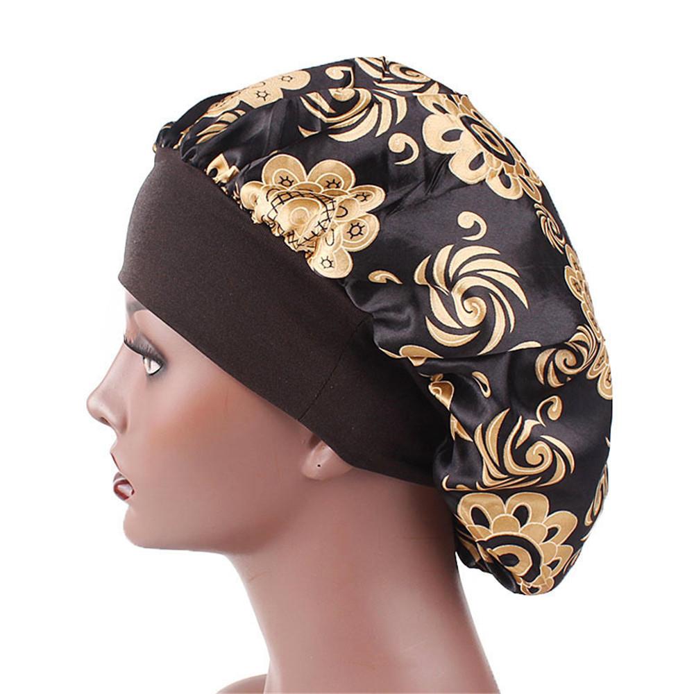 Best of 1PC Soft Night Sleep Satin Hat Women Elastic Wide Band Fashion Hair Loss Cover Head Wrap Satin Bonnet Hair Beauty Chemo Cap Care Reviews & Tips