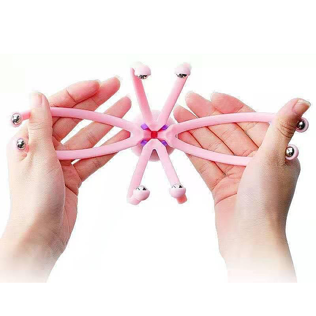 Scalp Massagers Rejuvenating Head No Hair Pulling Wires for Deep Relaxation Head Neck Massager Octopus Scalp Stress Relax 