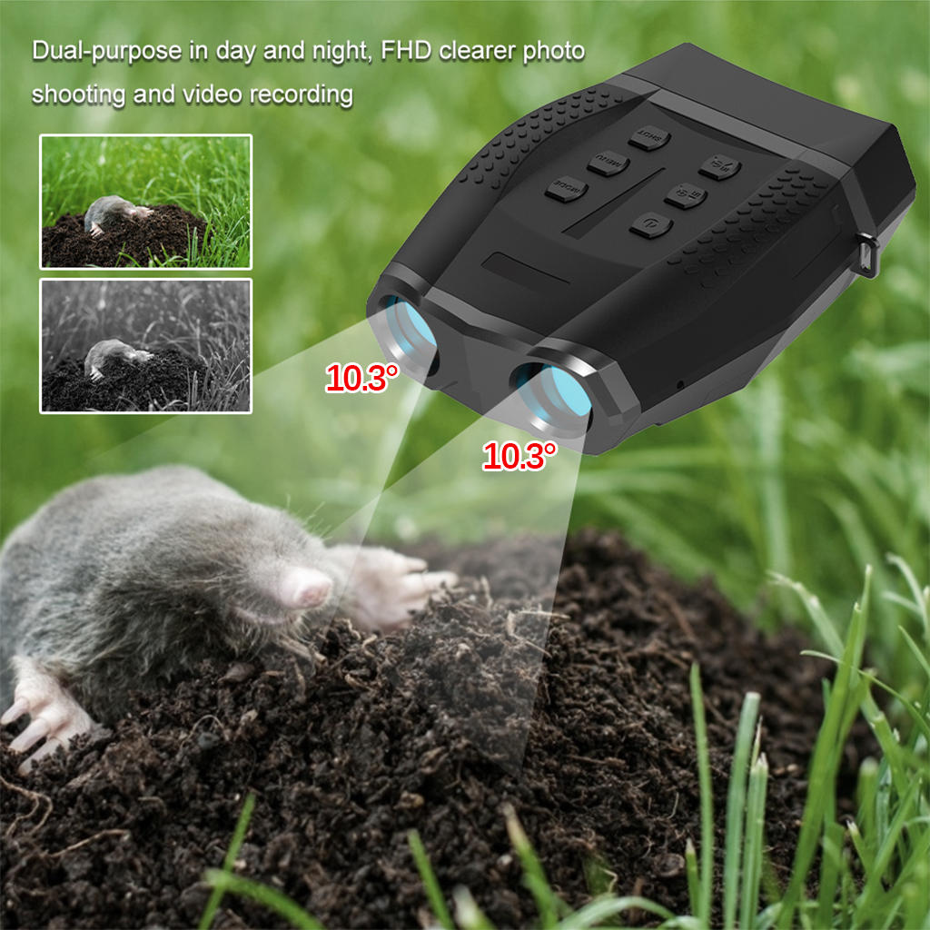 Digital Night Binoculars IR Lens Large Viewing Screen Photo Video Waterproof HD for Security Surveillance Travel Outdoor