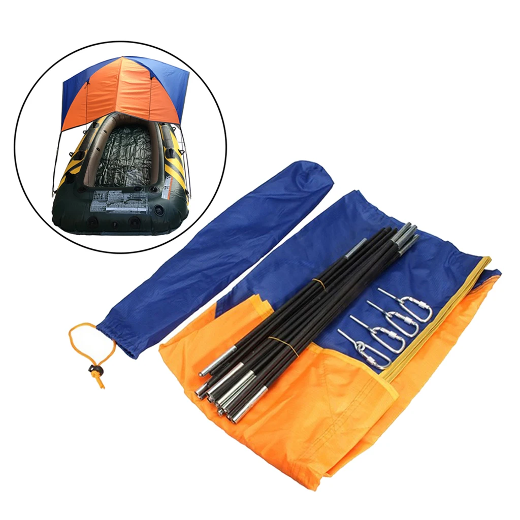 Foldable Inflatable Kayak Boat Shelter Camping Tent Sun Shade Canopy Awning Kit