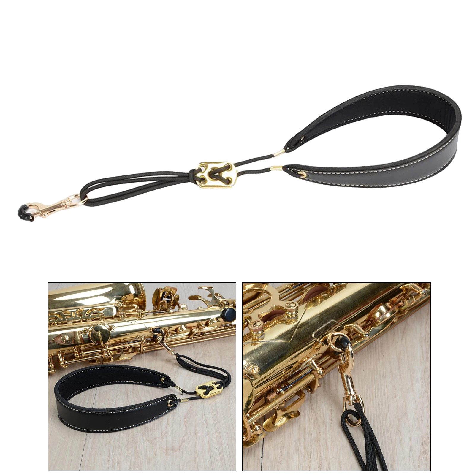 SprinZ Saxophone Neck Strap Alto Tenor Sling Adjustable Musical Instrument Accessories 