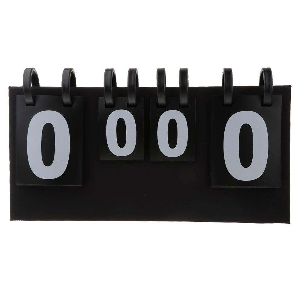 4-Digital Badminton Table Tennis Basketball Top Flip Numbers Scoreboard Table