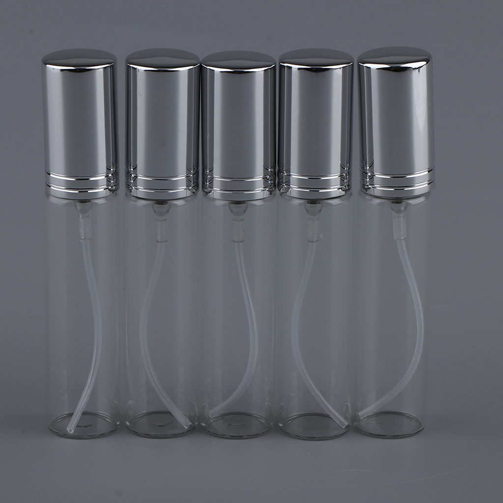5 X 10ml Empty Mini Refillable Glass Perfume Bottle Spray Bottle